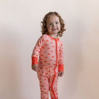 CORAL SUNSHINE | ZIPPER ONE PIECE