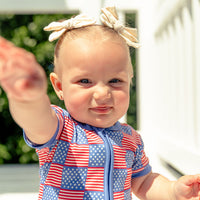 FREEDOM CHECKER | NEW* SHORT SLEEVE ZIPPER ONE PIECE