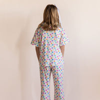 CANDY HEARTS | GIRLS' BUTTON UP SHORT SLEEVE SET