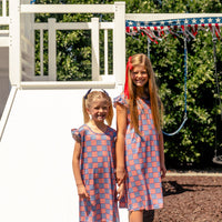 FREEDOM CHECKER | SLEEVE DRESS