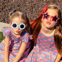 FREEDOM CHECKER | SLEEVE DRESS