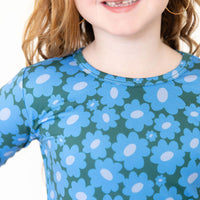 BLUE + GREEN DAISY | LONG SLEEVE