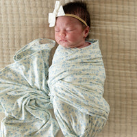 DAINTY BLUE FLORAL | SWADDLE