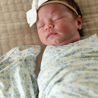 DAINTY BLUE FLORAL | SWADDLE