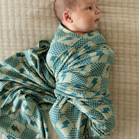 CHECKER LIGHTNING BOLTS | SWADDLE