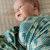 CHECKER LIGHTNING BOLTS | SWADDLE