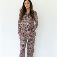 LEOPARD | WOMEN'S BUTTON UP LONG SLEEVE SET