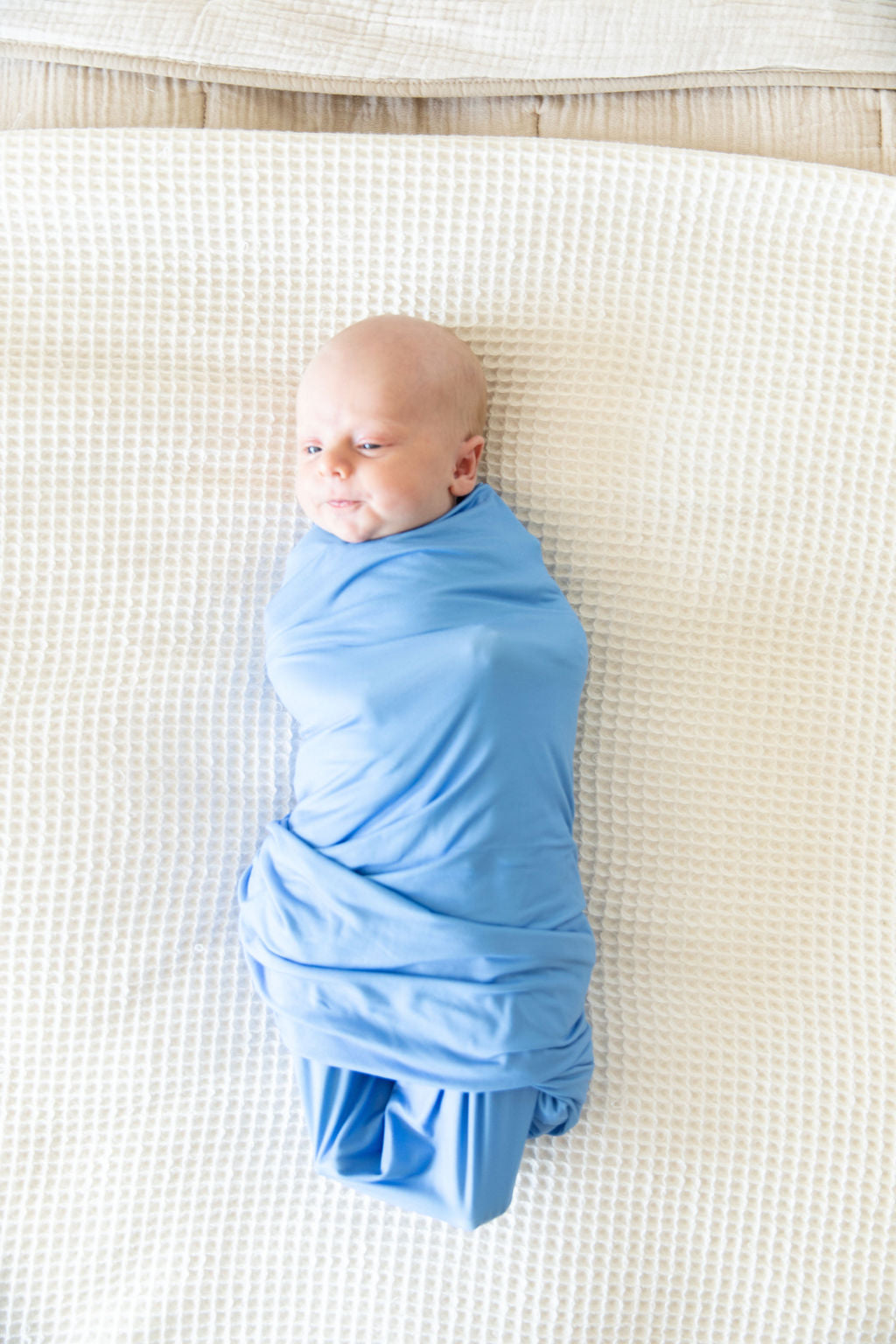 BLUE SOLID SWADDLE