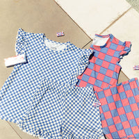 FREEDOM CHECKER | SLEEVE DRESS