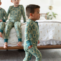 CHECKER LIGHTNING BOLTS | ZIPPER ONE PIECE