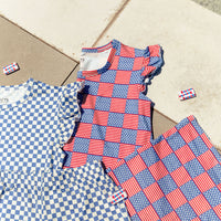 FREEDOM CHECKER | SLEEVE DRESS