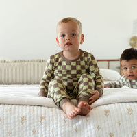 GREEN + BROWN CHECKER | LONG SLEEVE