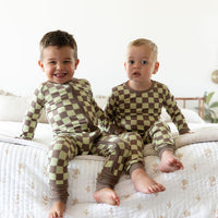 GREEN + BROWN CHECKER | LONG SLEEVE