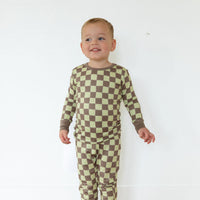 GREEN + BROWN CHECKER | LONG SLEEVE