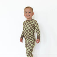 GREEN + BROWN CHECKER | LONG SLEEVE