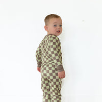 GREEN + BROWN CHECKER | LONG SLEEVE