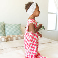 HOT PINK + WHITE CHECKER | SLEEP SACK