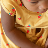 MUSTARD YELLOW STRAWBERRIES | SLEEP SACK