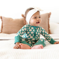 GREEN DAISY | ZIPPER ONE PIECE