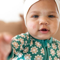 GREEN DAISY | ZIPPER ONE PIECE