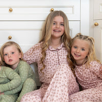 PINK MUSHROOMS | GIRLS' BUTTON UP LONG SLEEVE SET