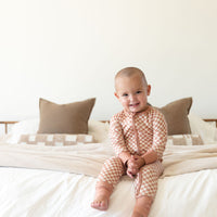 FALL MINI CHECKER | ZIPPER ONE PIECE