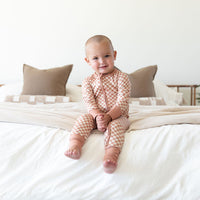 FALL MINI CHECKER | ZIPPER ONE PIECE