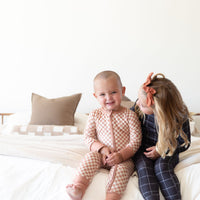 FALL MINI CHECKER | ZIPPER ONE PIECE