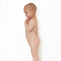 FALL MINI CHECKER | ZIPPER ONE PIECE