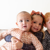 FALL MINI CHECKER | ZIPPER ONE PIECE