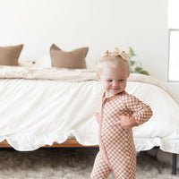 FALL MINI CHECKER | ZIPPER ONE PIECE