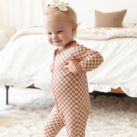 FALL MINI CHECKER | ZIPPER ONE PIECE