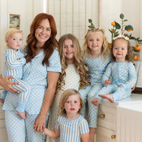 BLUE + YELLOW POLKADOTS | ZIPPER ONE PIECE