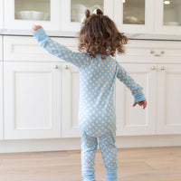 BLUE + YELLOW POLKADOTS | ZIPPER ONE PIECE