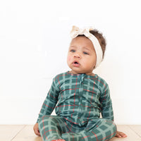 NORTH POLE PLAID | FOOTIE ONE PIECE