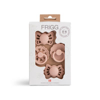 FRIGG BABY'S FIRST PACIFIER FLORAL HEART | BLUSH | 4 PACK