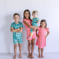 BUTTERFLIES | RUFFLE SLEEVE DRESS