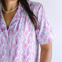 SEASHELLS | NEW* WOMEN'S SHORT SLEEVE SHORTS SET