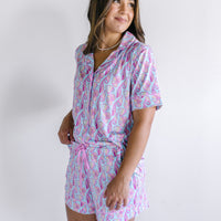 SEASHELLS | NEW* WOMEN'S SHORT SLEEVE SHORTS SET