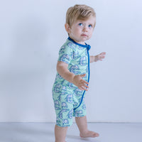 WAVES | SHORT ZIPPER ONE PIECE