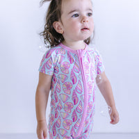 SEASHELLS | SHORT ZIPPER ONE PIECE