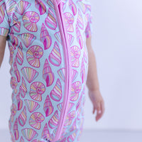 SEASHELLS | SHORT ZIPPER ONE PIECE