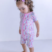 SEASHELLS | SHORT ZIPPER ONE PIECE