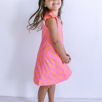 BUTTERFLIES | RUFFLE SLEEVE DRESS