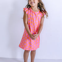 BUTTERFLIES | RUFFLE SLEEVE DRESS