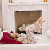HOLIDAY FLORAL | GIRLS' BUTTON UP LONG SLEEVE SET