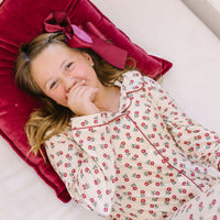 HOLIDAY FLORAL | GIRLS' BUTTON UP LONG SLEEVE SET
