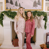 HOLIDAY FLORAL | WOMEN'S BUTTON UP LONG SLEEVE SET