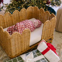 BURGUNDY GINGHAM | SWADDLE