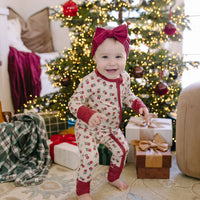 HOLIDAY FLORAL | ZIPPER ONE PIECE